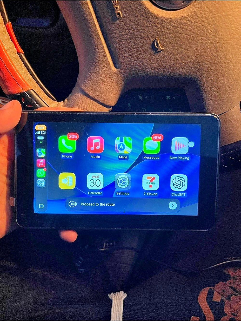 Portable CarPlay GPS Touchscreen Receiver